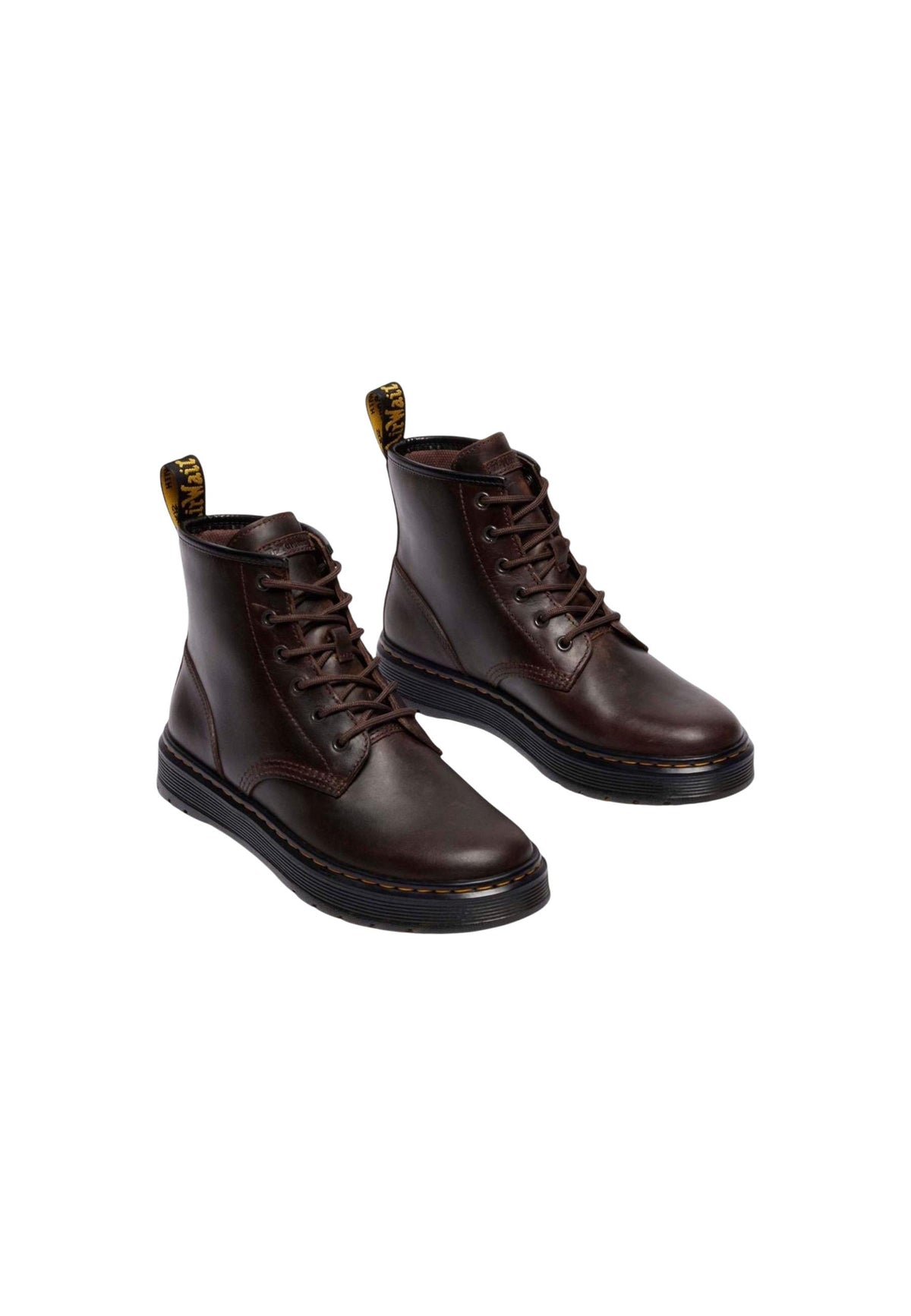Bottes Dr. Martens couleur marron — vue 3