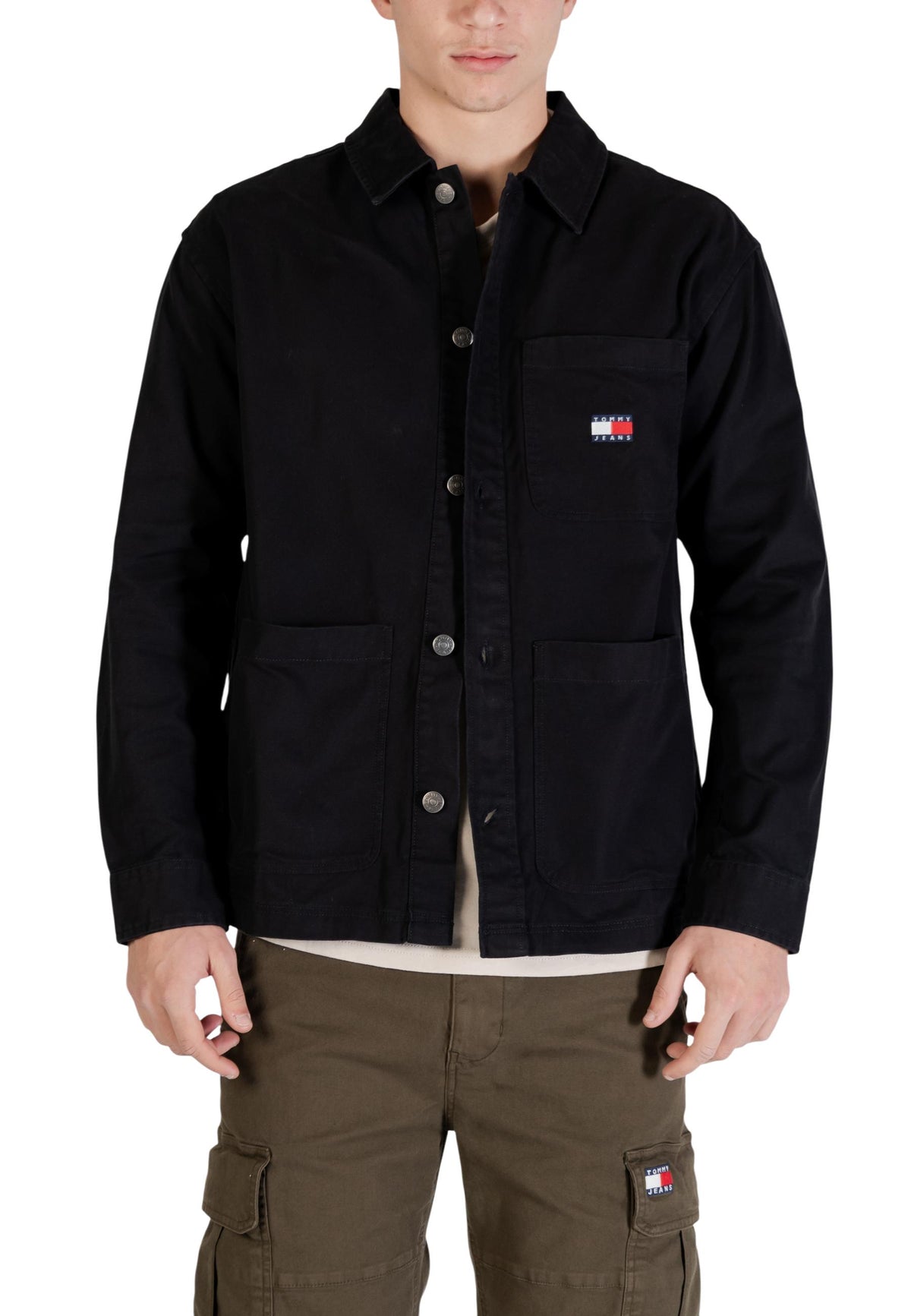 Chemise Tommy Hilfiger Jeans couleur noir — vue 2