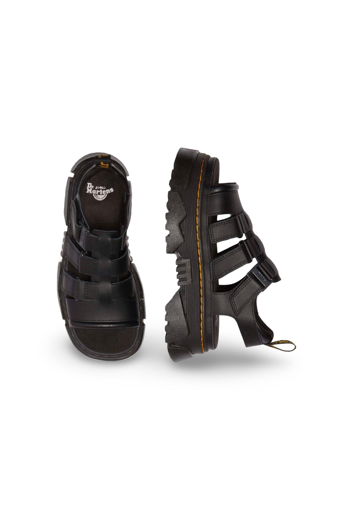 Sandales Dr. Martens couleur noir — vue 2