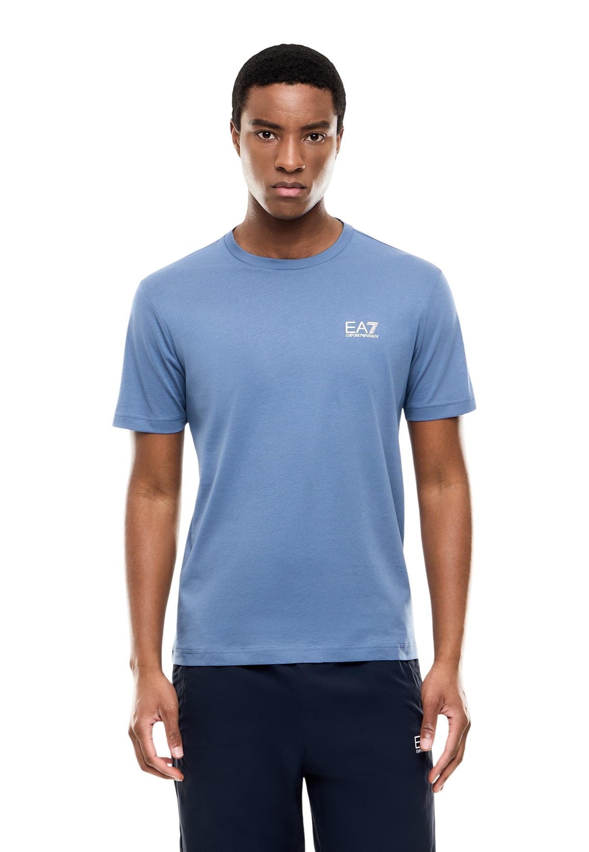 T-shirt Ea7 couleur bleu azur