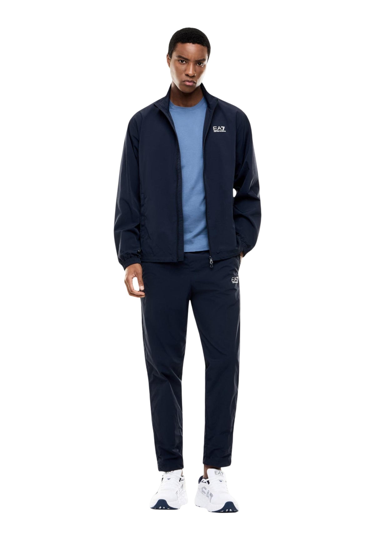 T-shirt Ea7 couleur bleu azur — vue 5