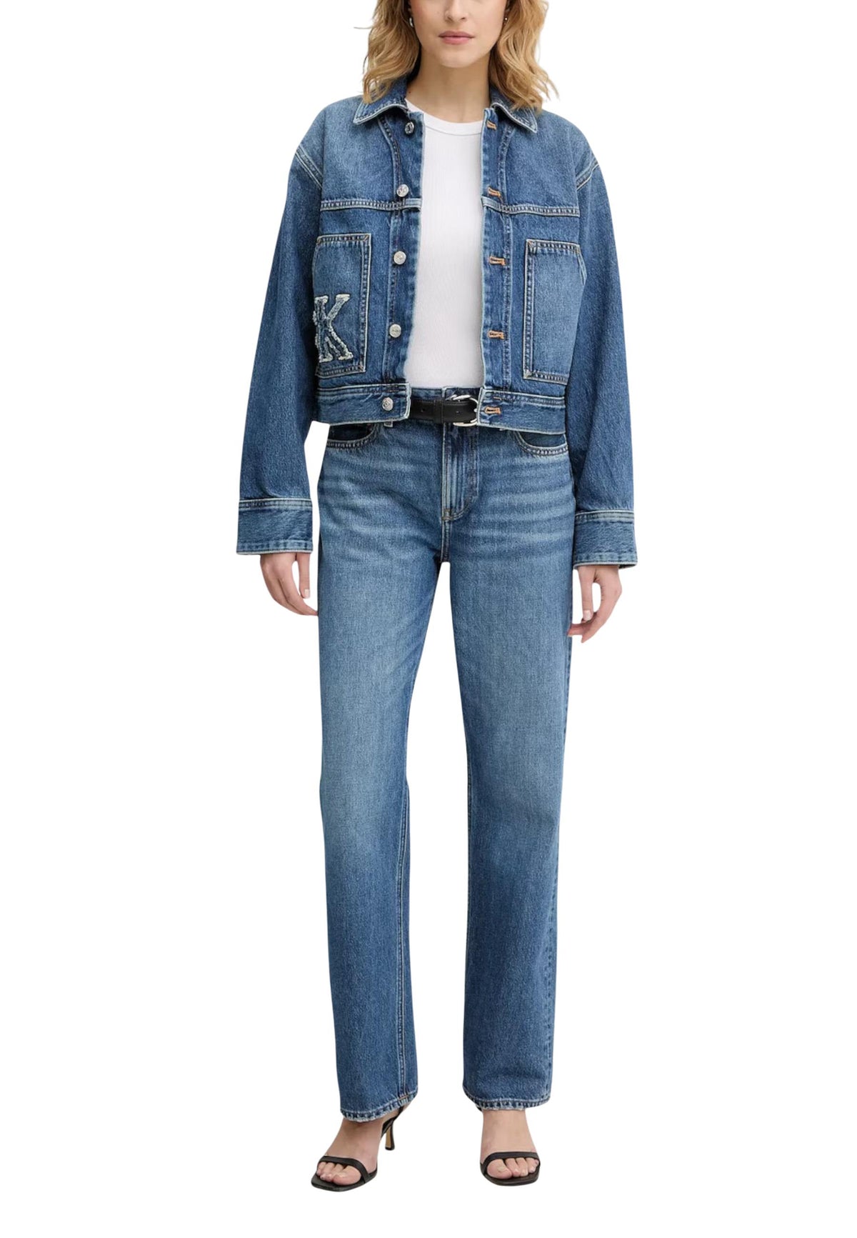 Veste Calvin Klein Jeans couleur bleu — vue 2