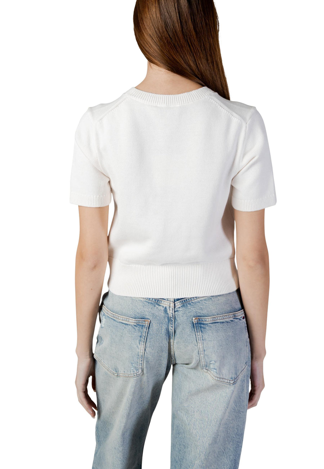 Pull Calvin Klein Jeans couleur beige — vue 5