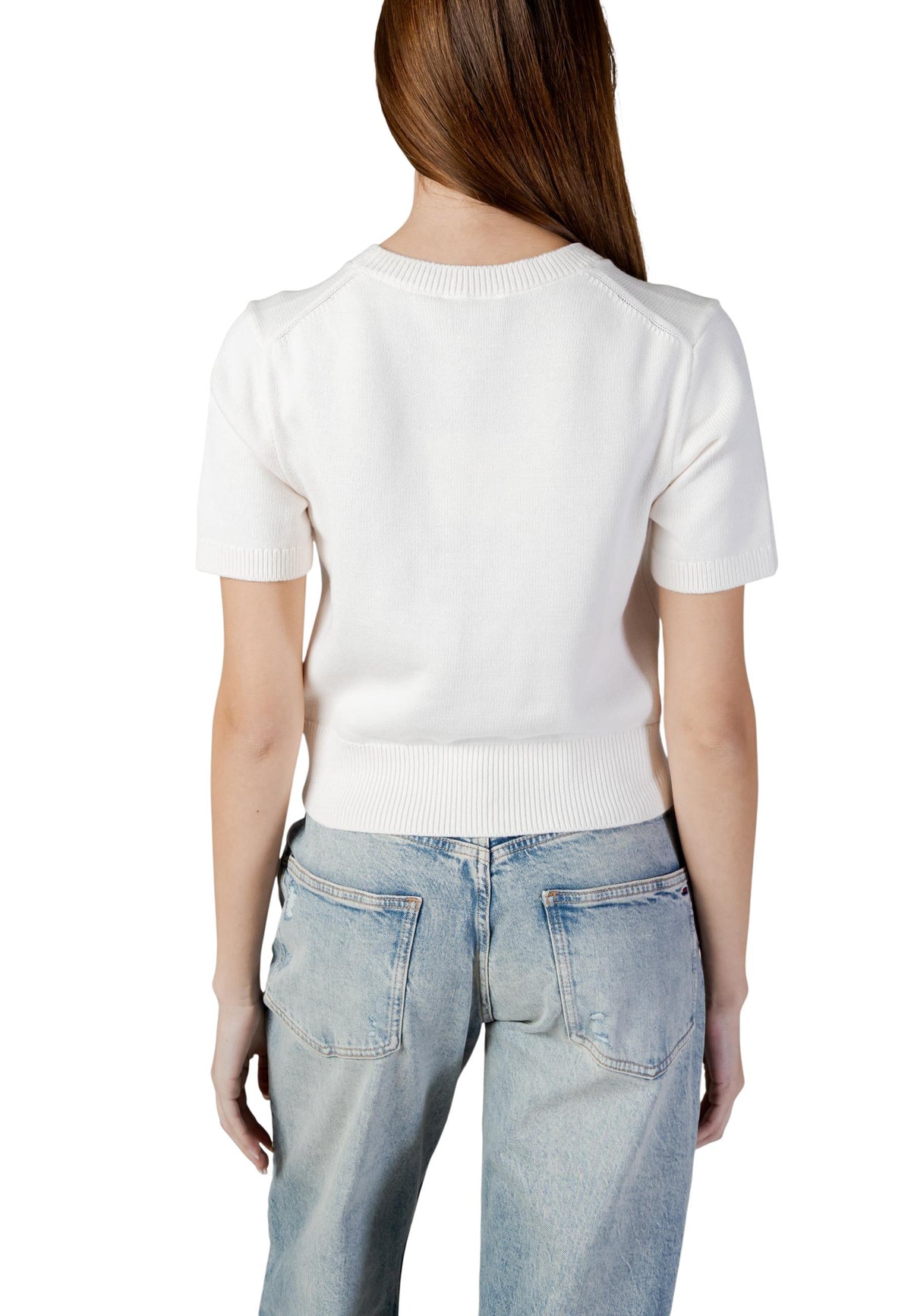 Pull Calvin Klein Jeans couleur beige — vue 5