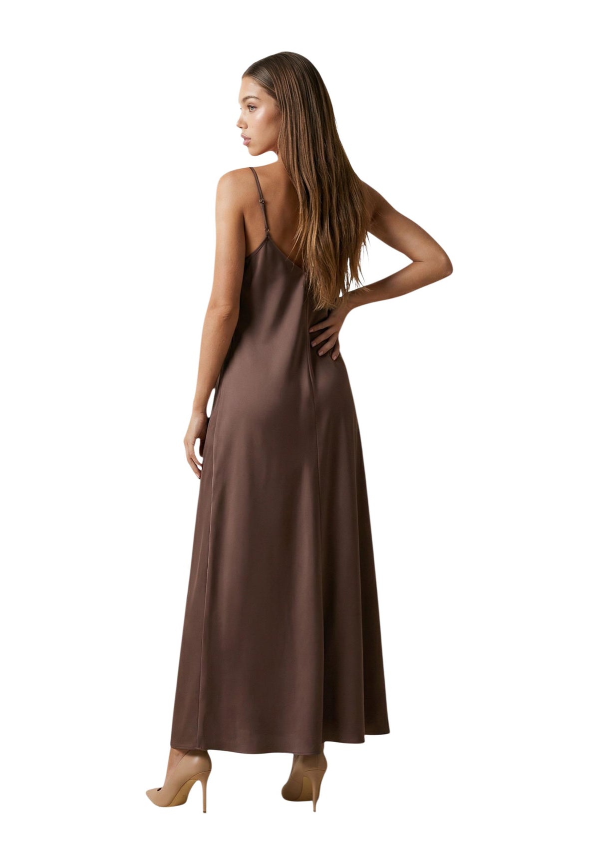 Robe Only couleur marron — vue 2