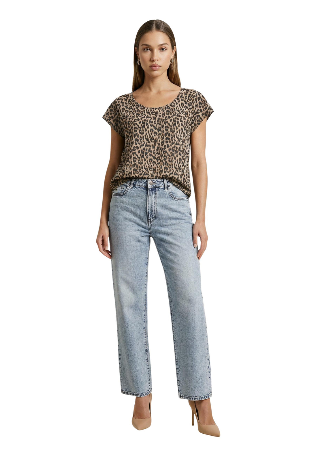 Blouse Only couleur marron — vue 3