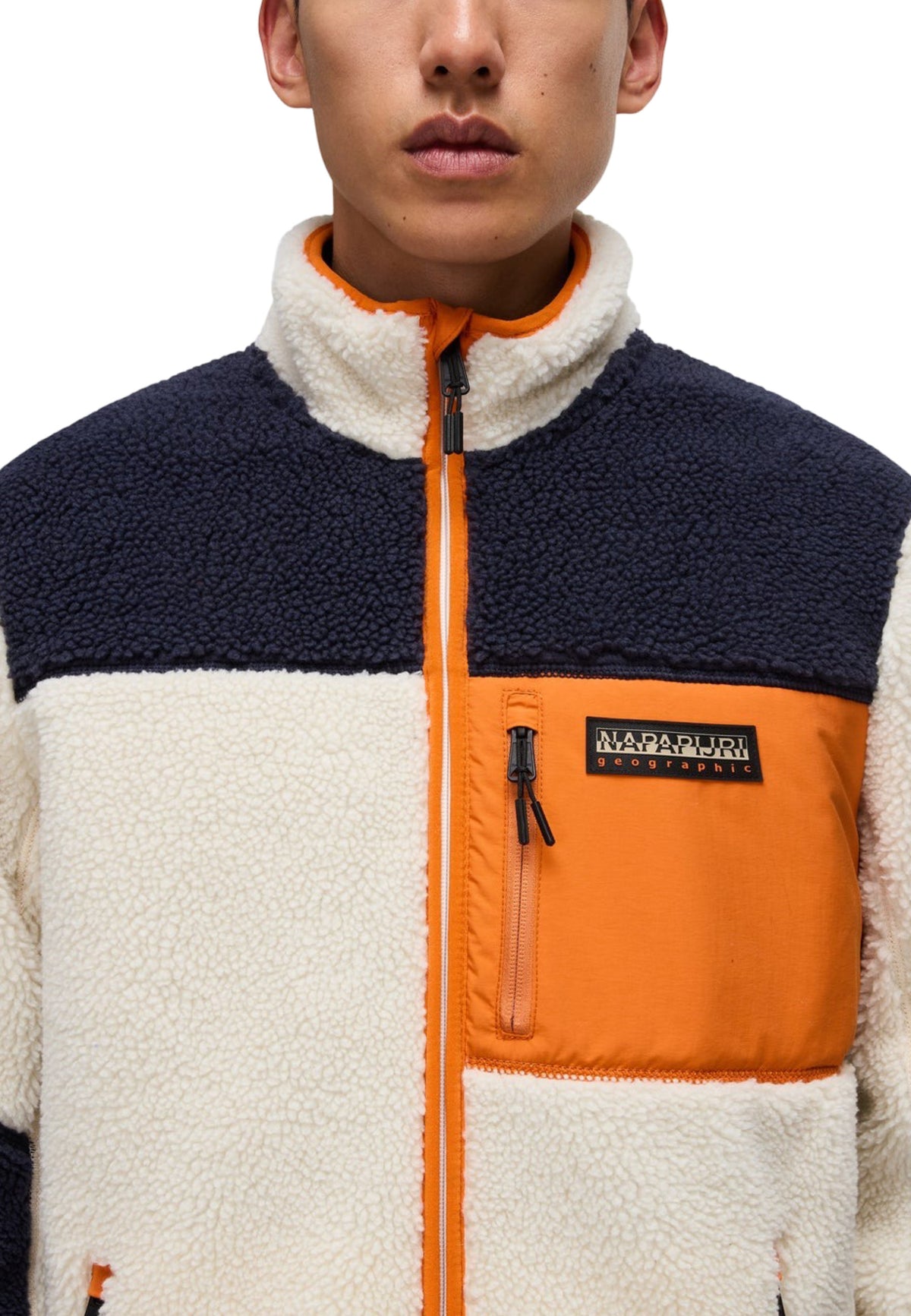 Sweat Napapijri couleur orange — vue 2