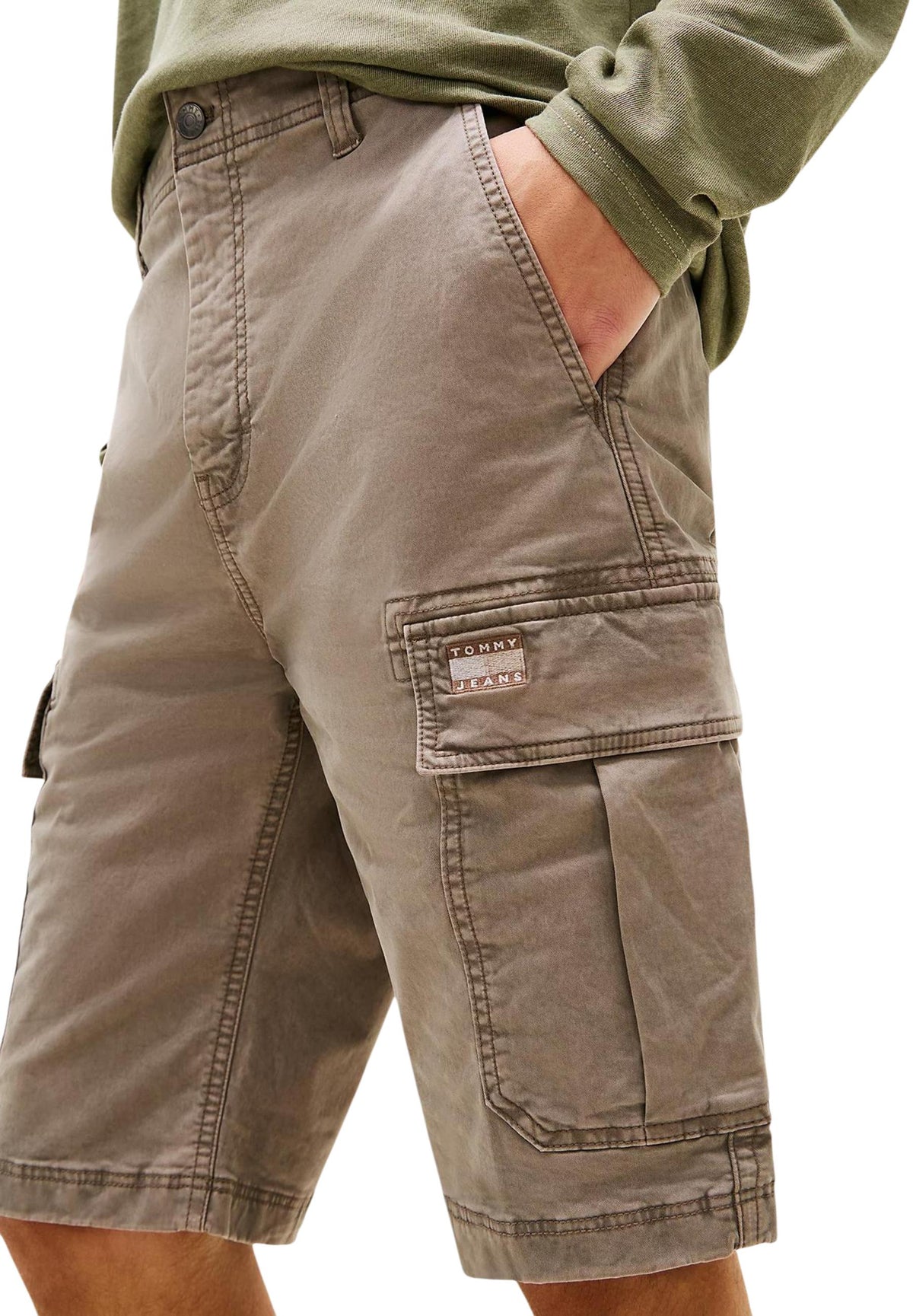 Bermuda Tommy Hilfiger Jeans couleur beige — vue 4
