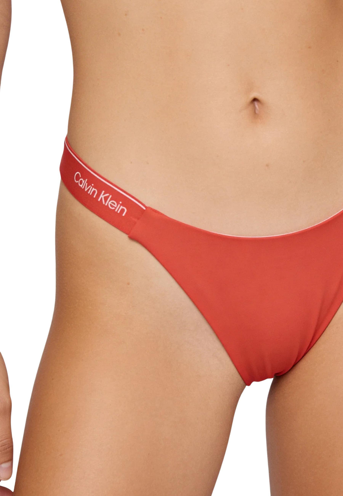 Maillot de bain Calvin Klein Jeans couleur orange — vue 2
