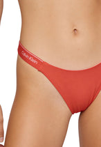 Maillot de bain Calvin Klein Jeans couleur orange — vue 2