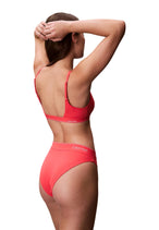 Maillot de bain Calvin Klein Jeans couleur orange — vue 3