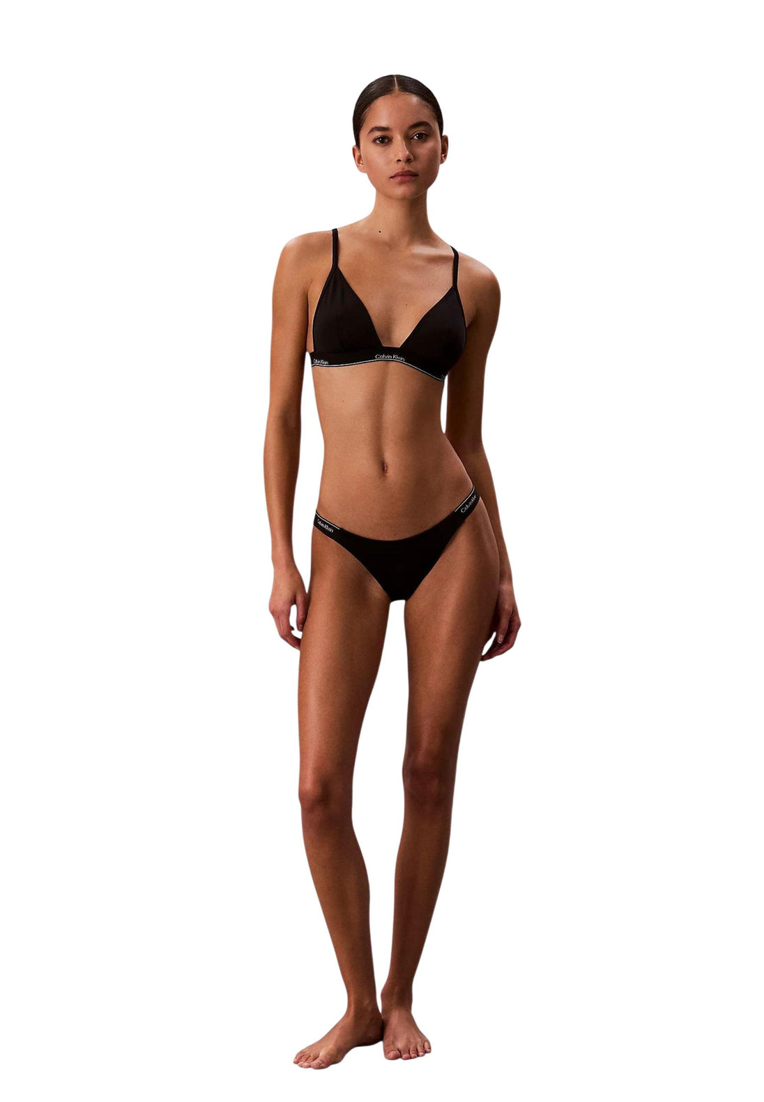 Maillot de bain Calvin Klein Jeans couleur noir — vue 5