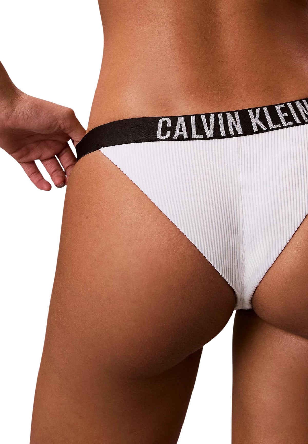 Maillot de bain Calvin Klein Jeans couleur blanc — vue 4