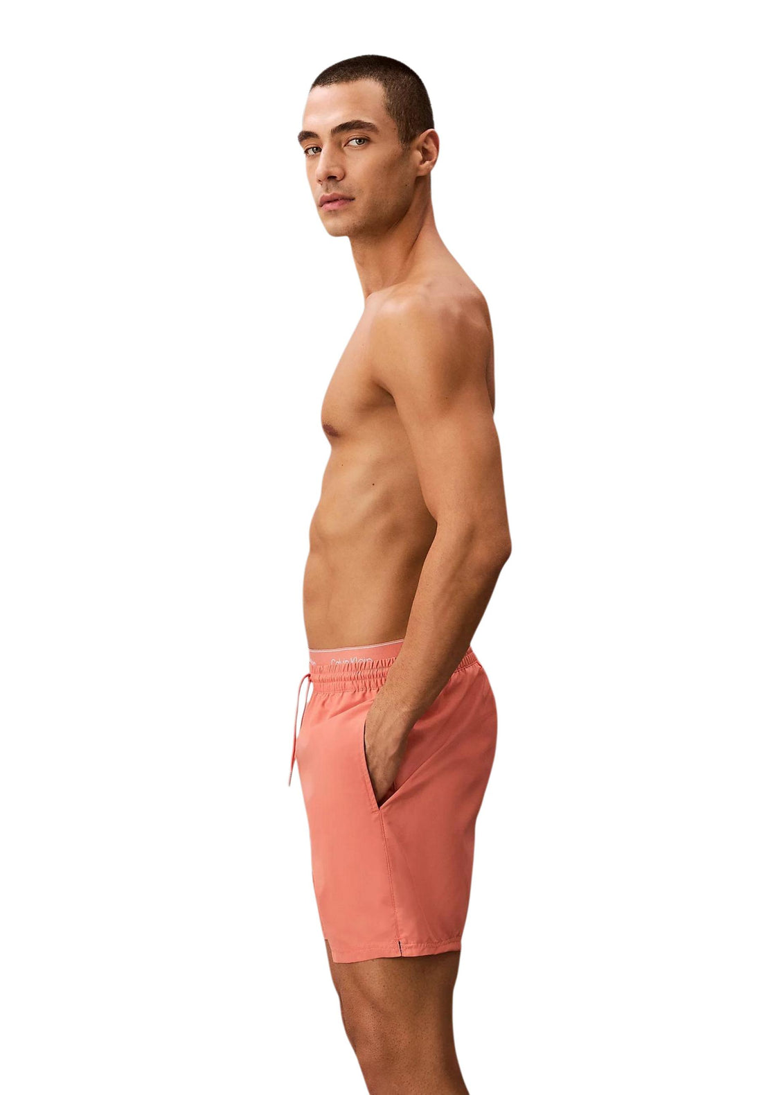Maillot de bain Calvin Klein Jeans couleur orange — vue 3