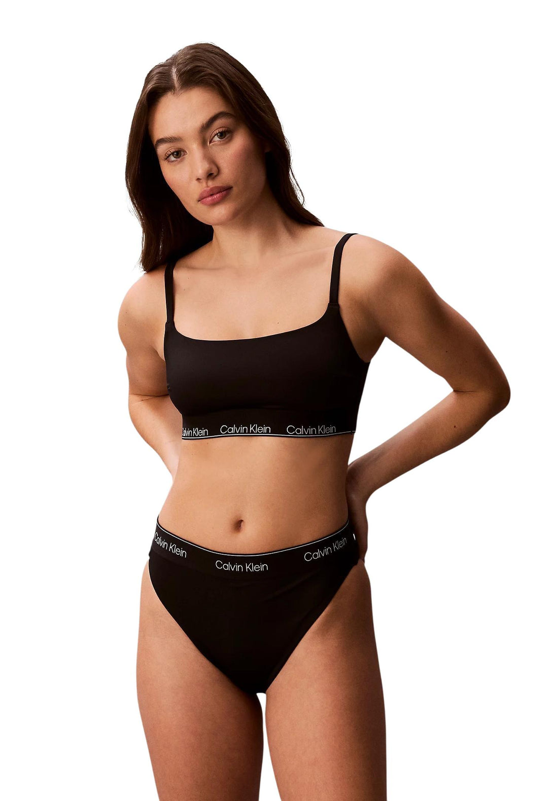 Maillot de bain Calvin Klein Jeans couleur noir — vue 4