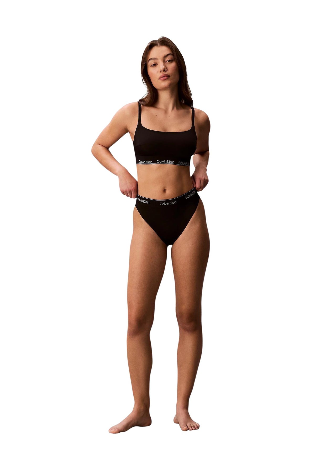 Maillot de bain Calvin Klein Jeans couleur noir — vue 3