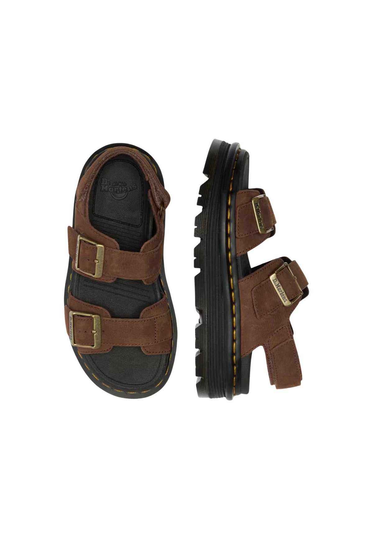 Sandales Dr. Martens couleur marron — vue 4
