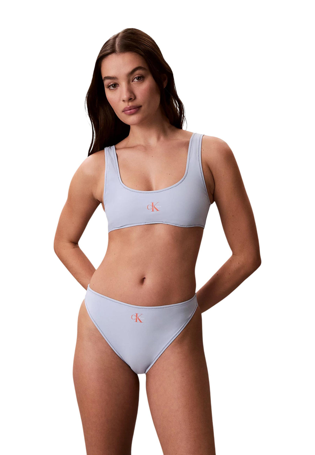 Maillot de bain Calvin Klein Jeans couleur bleu — vue 4