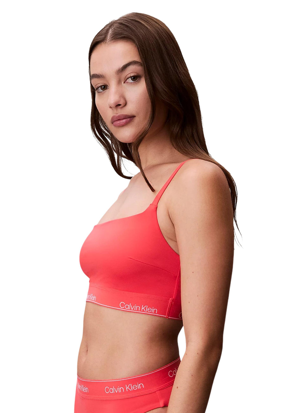 Maillot de bain Calvin Klein Jeans couleur orange — vue 5
