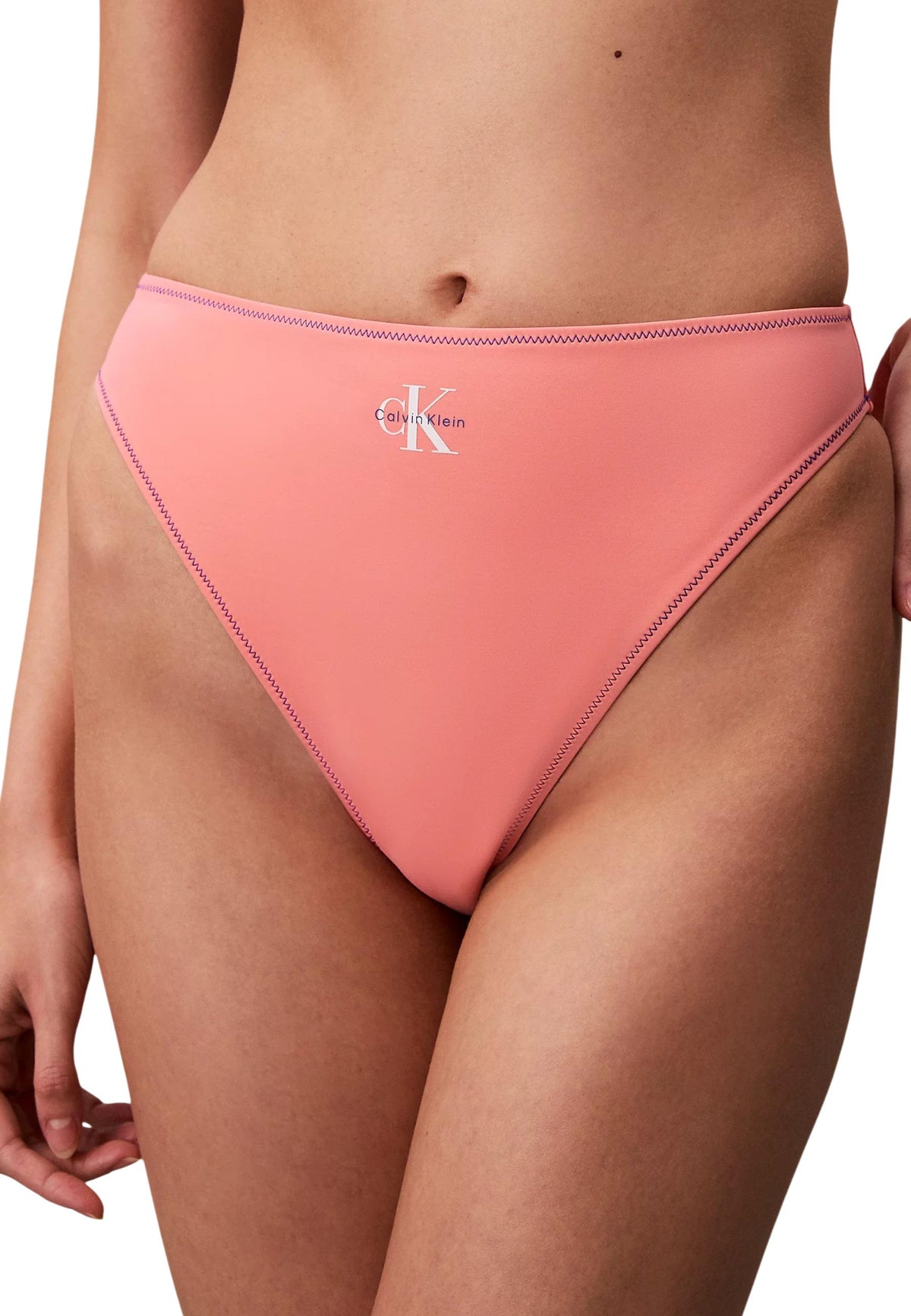 Maillot de bain Calvin Klein Jeans couleur rose — vue 4
