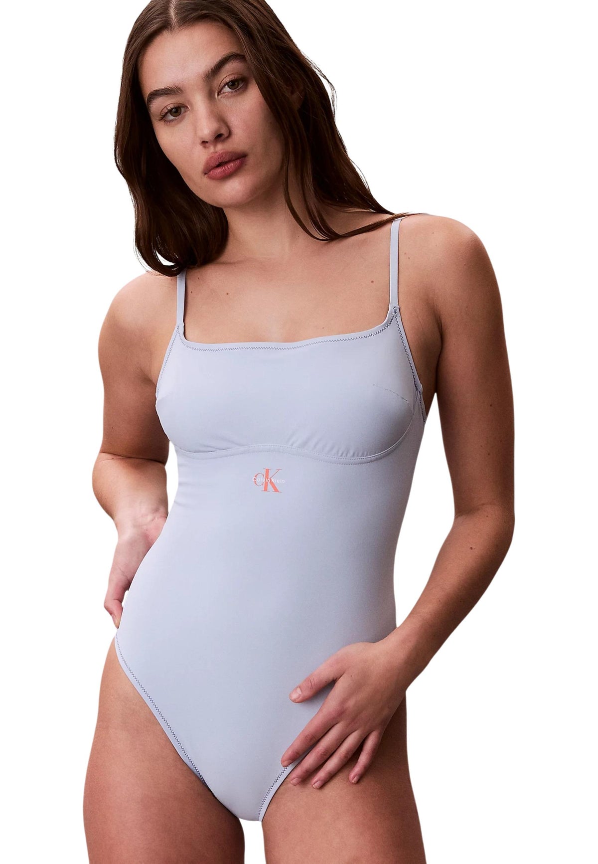 Maillot de bain Calvin Klein Jeans couleur bleu azur — vue 3