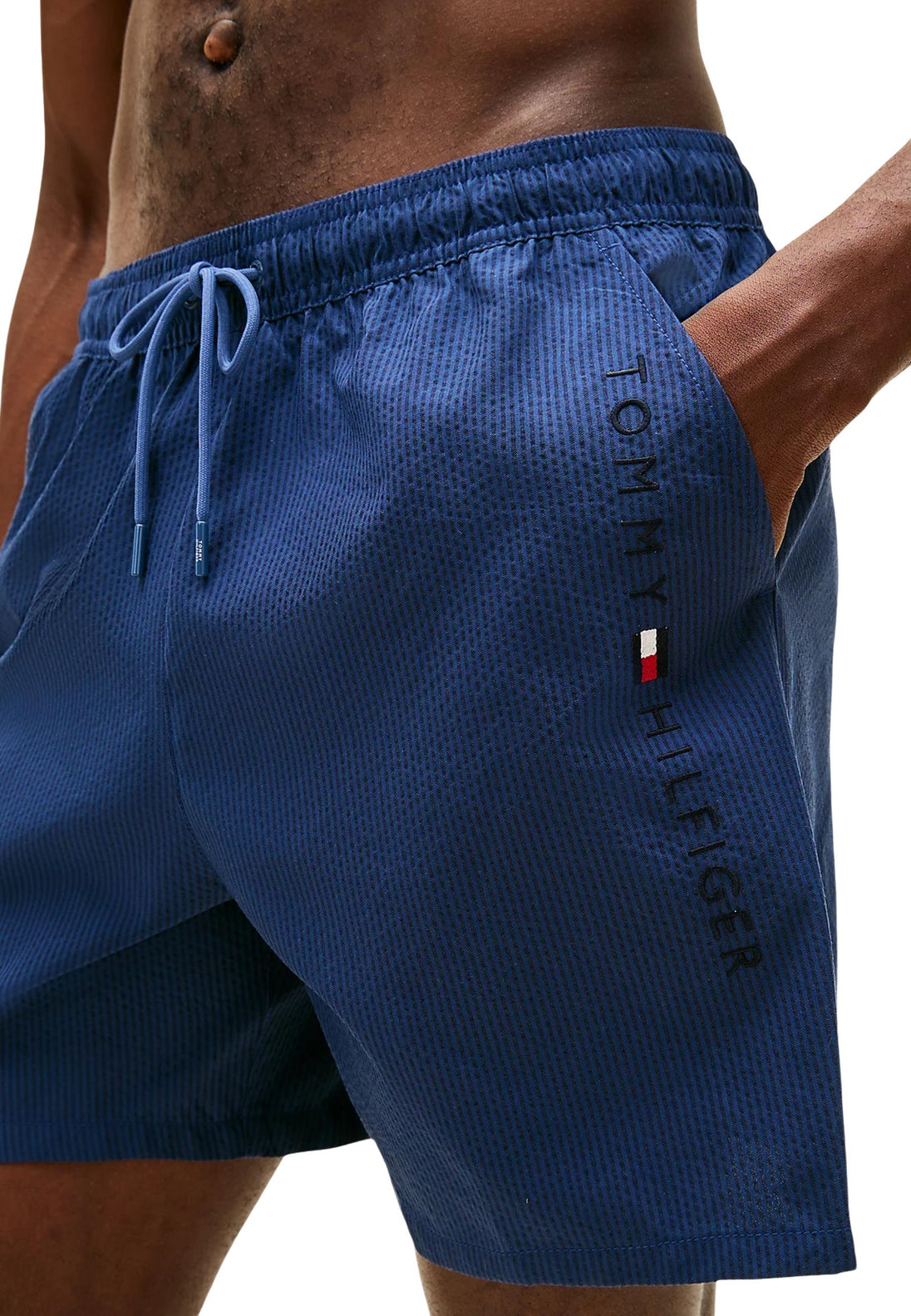 Maillot de bain Tommy Hilfiger couleur bleu — vue 4