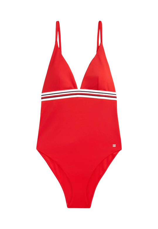 Maillot de bain Tommy Hilfiger couleur rouge — vue 2