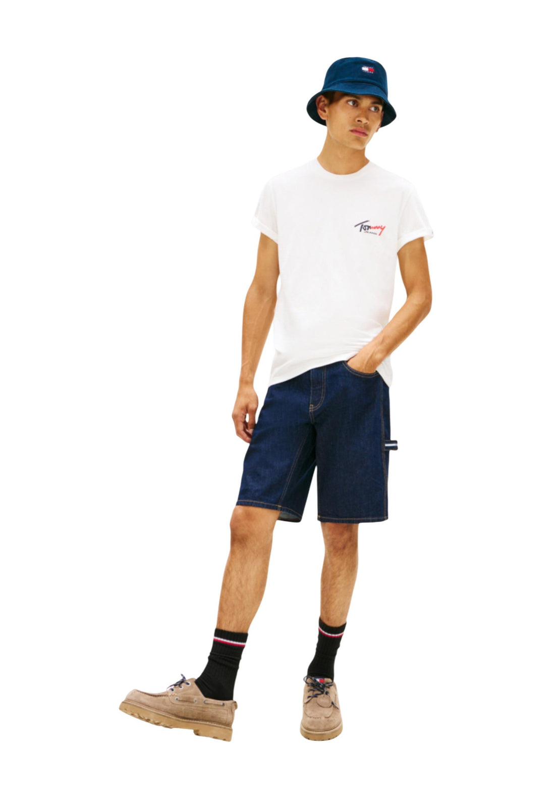 T-shirt Tommy Hilfiger Jeans couleur blanc — vue 4