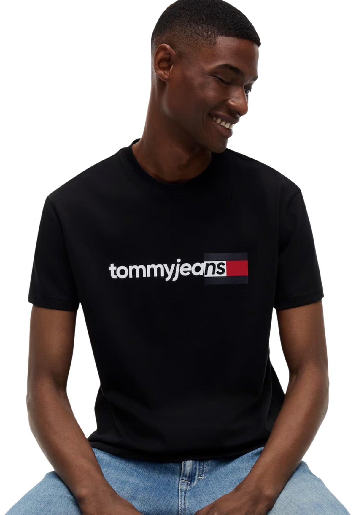 T-shirt Tommy Hilfiger Jeans couleur noir — vue 2