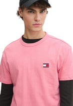 T-shirt Tommy Hilfiger Jeans couleur rose — vue 4