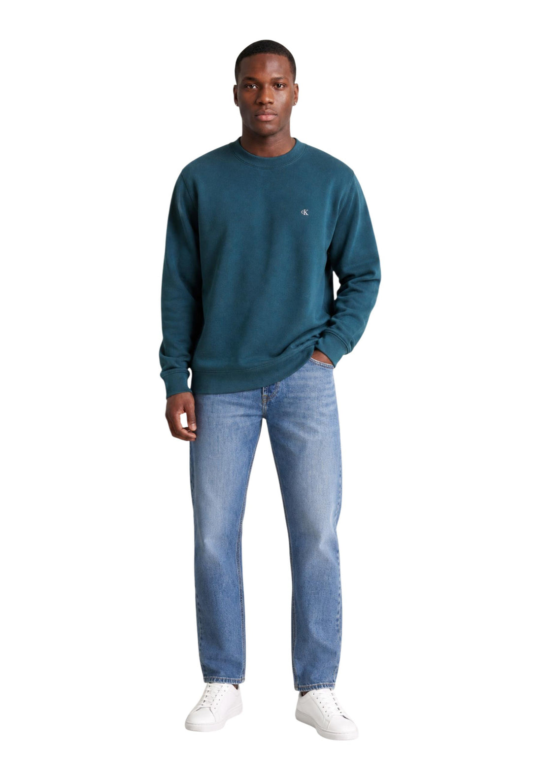 Pull Calvin Klein Jeans couleur vert — vue 5