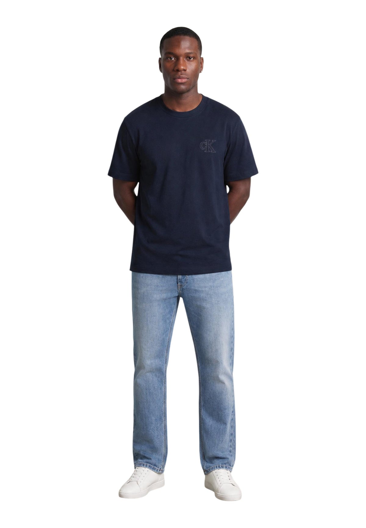 T-shirt Calvin Klein Jeans couleur bleu — vue 2