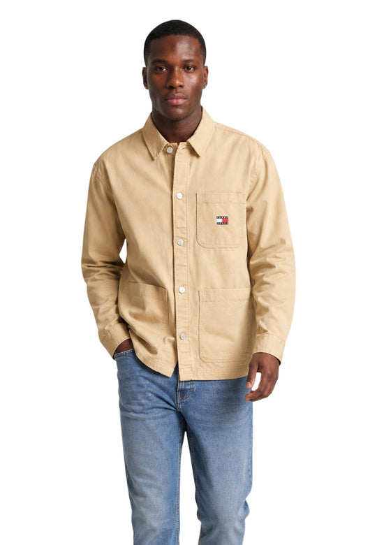 Chemise Tommy Hilfiger Jeans couleur beige