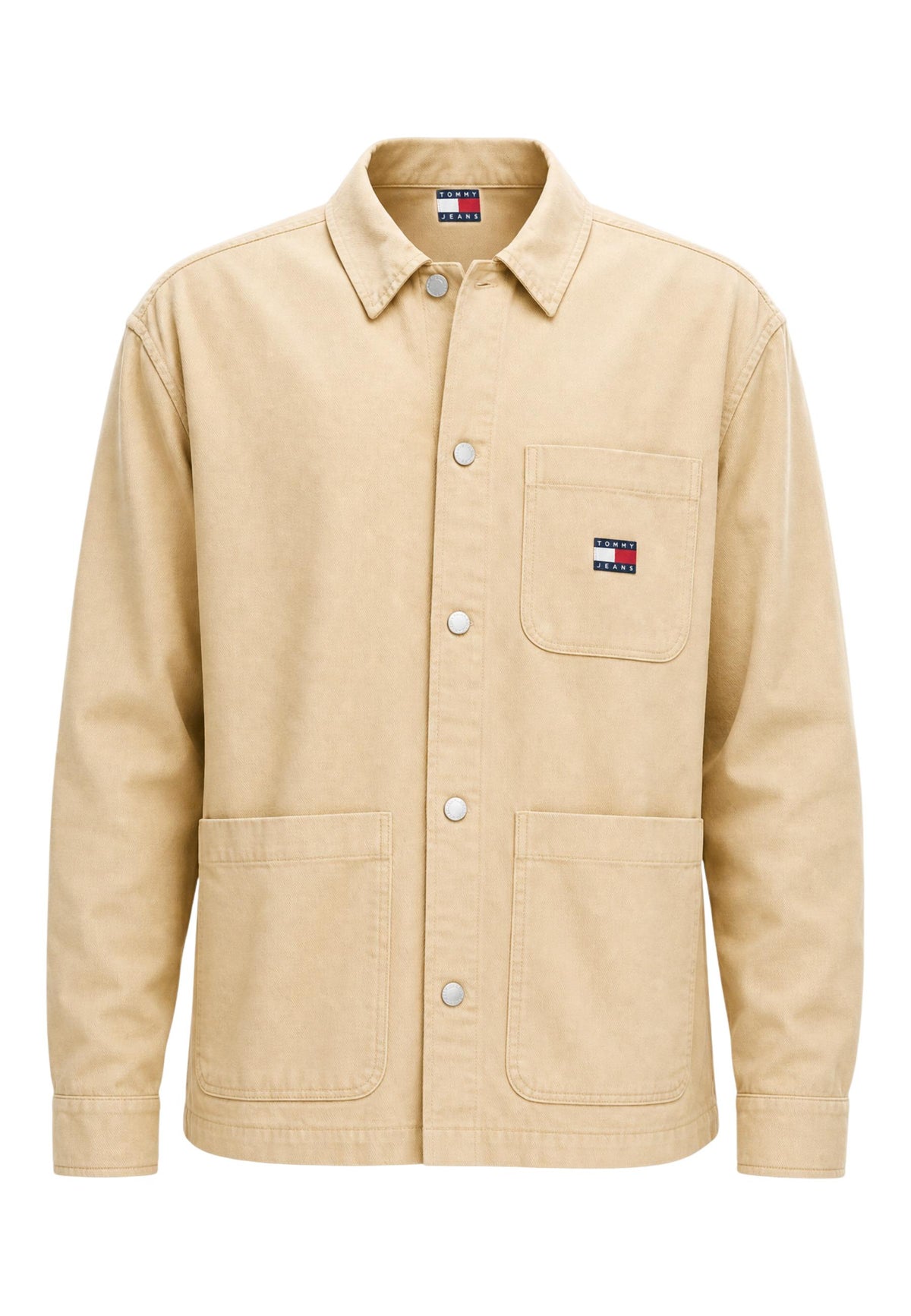 Chemise Tommy Hilfiger Jeans couleur beige — vue 2