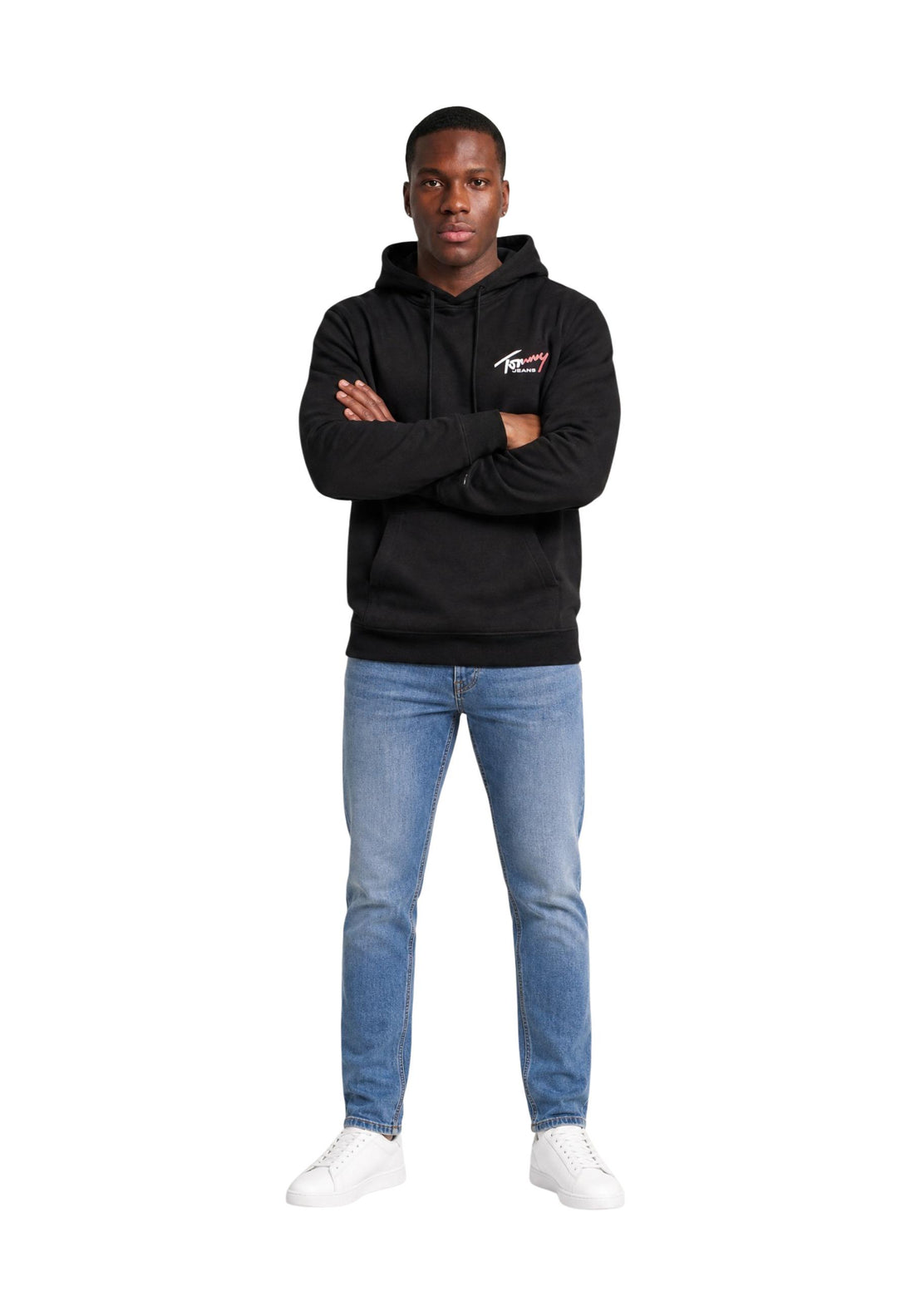 Sweat Tommy Hilfiger Jeans couleur noir — vue 2