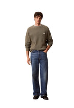 Pull Calvin Klein Jeans couleur vert — vue 3