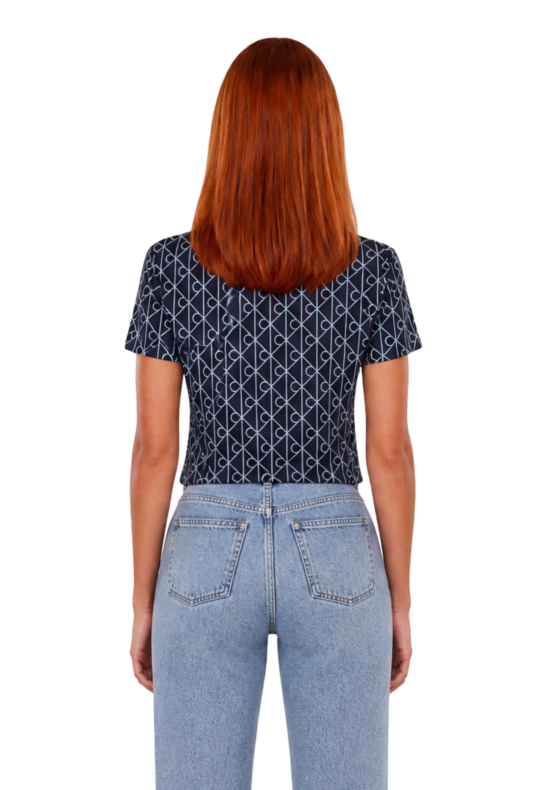 T-shirt Calvin Klein Jeans couleur bleu — vue 2