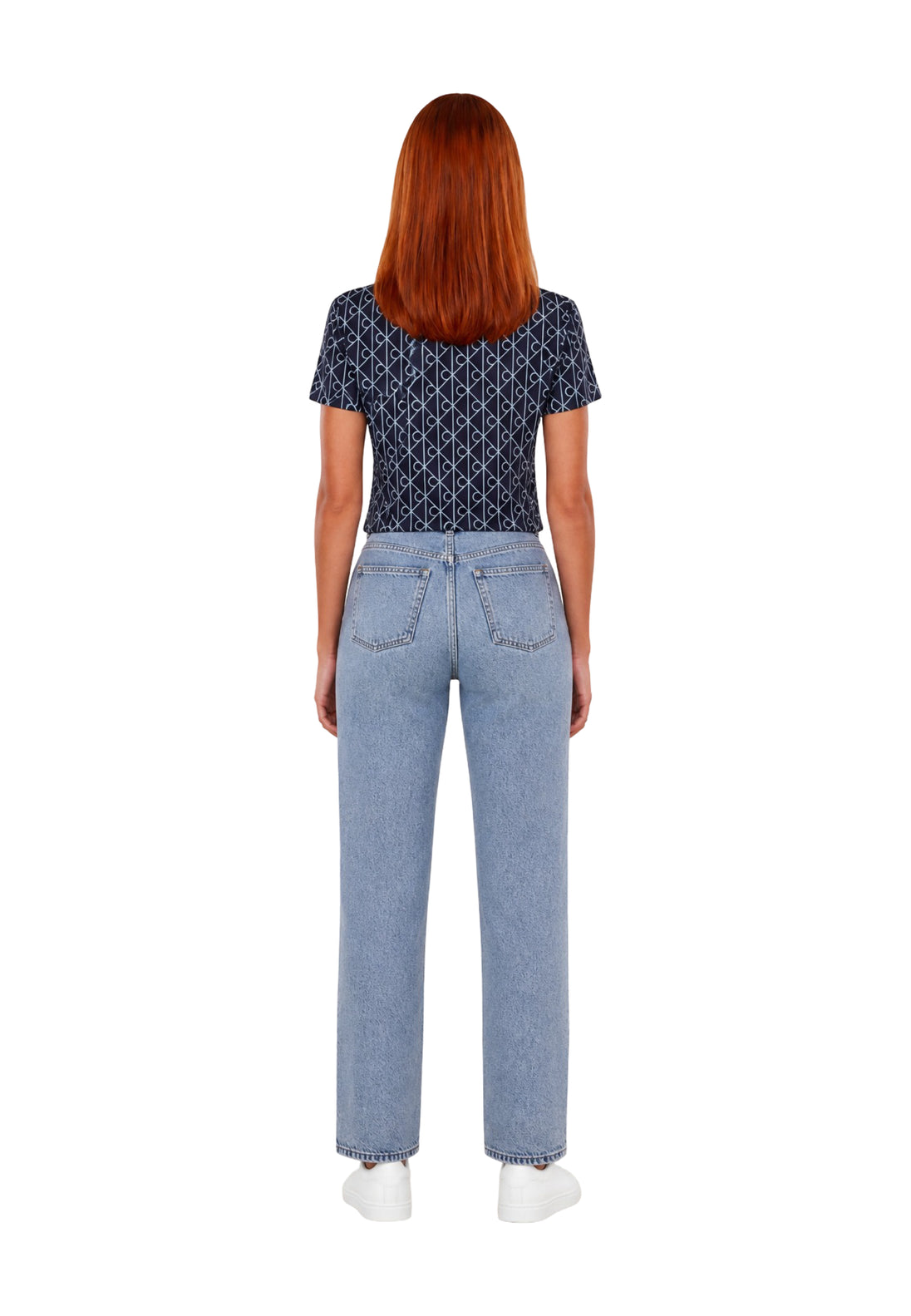 T-shirt Calvin Klein Jeans couleur bleu — vue 5