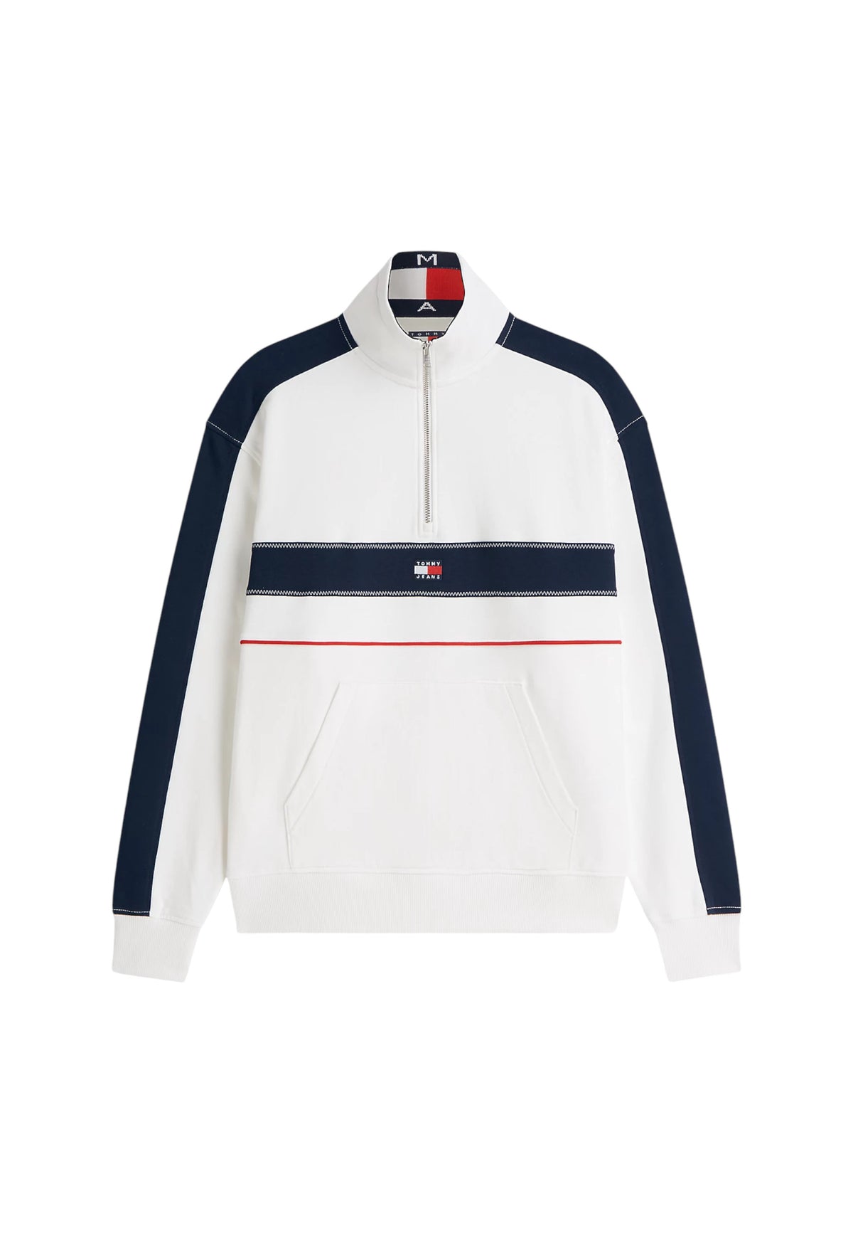 Sweat Tommy Hilfiger Jeans couleur blanc — vue 5