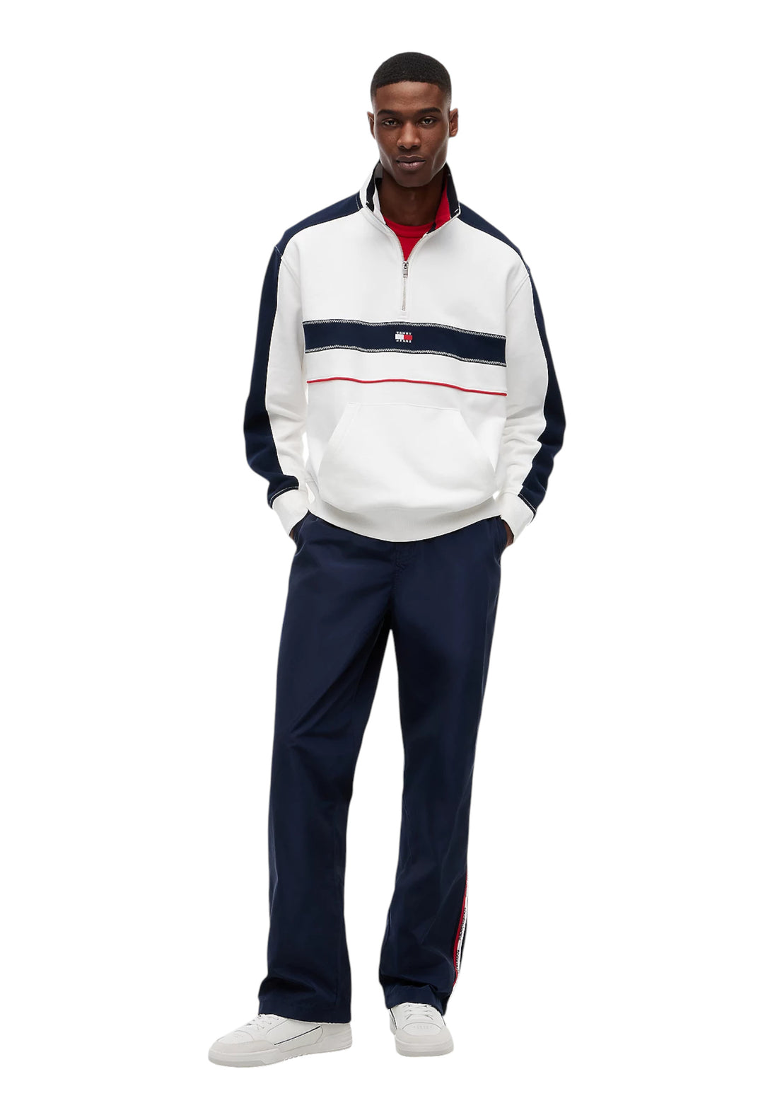 Sweat Tommy Hilfiger Jeans couleur blanc — vue 2