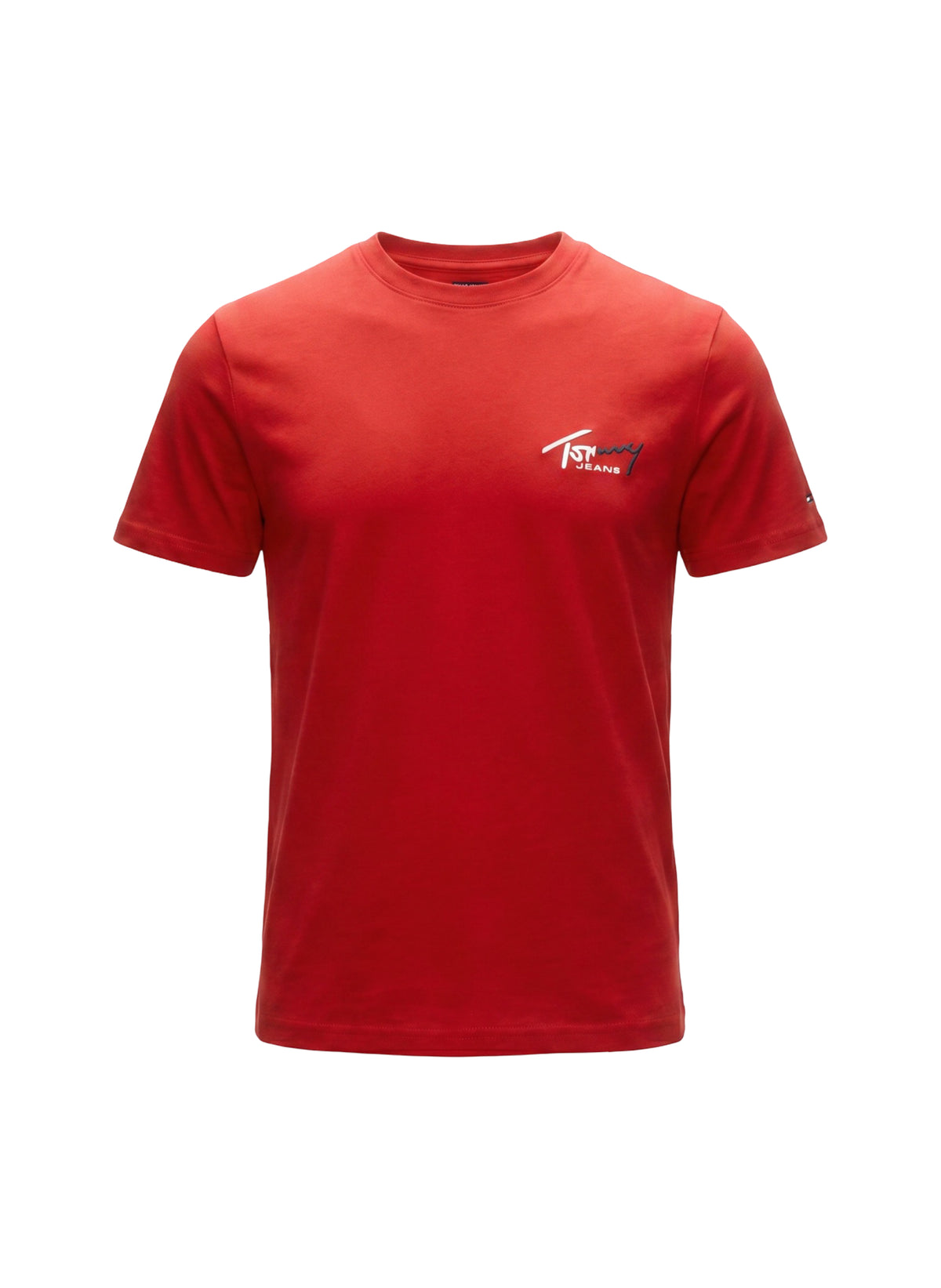 T-shirt Tommy Hilfiger Jeans couleur rouge — vue 2