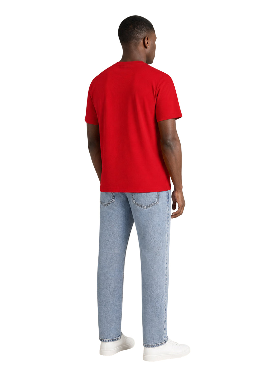 T-shirt Tommy Hilfiger Jeans couleur rouge — vue 3
