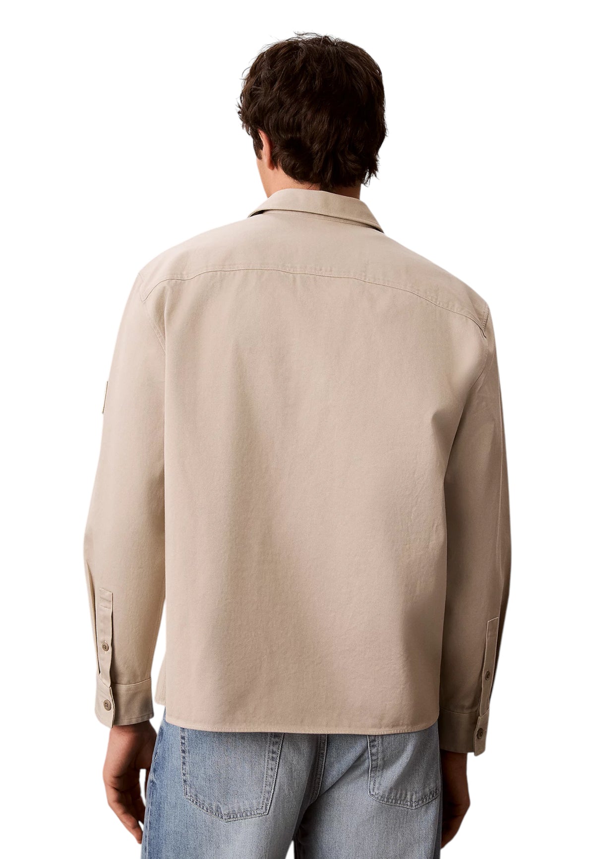 Chemise Calvin Klein Jeans couleur beige — vue 5