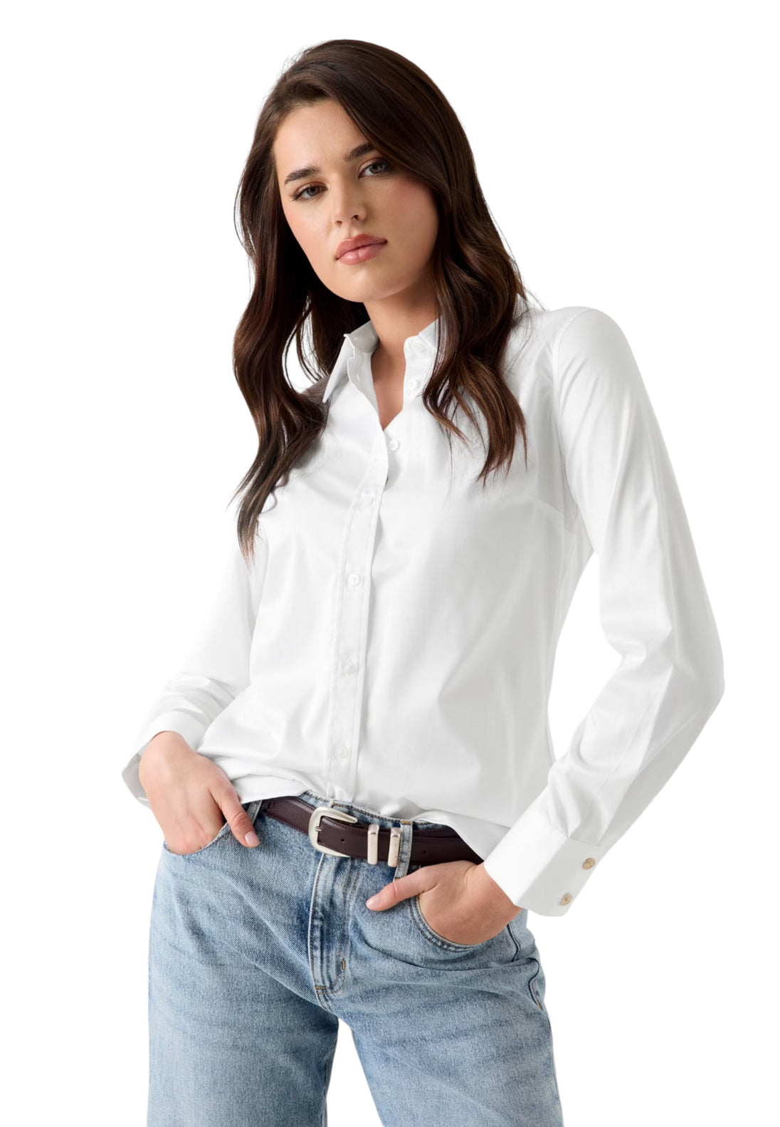 Chemise Guess couleur blanc
