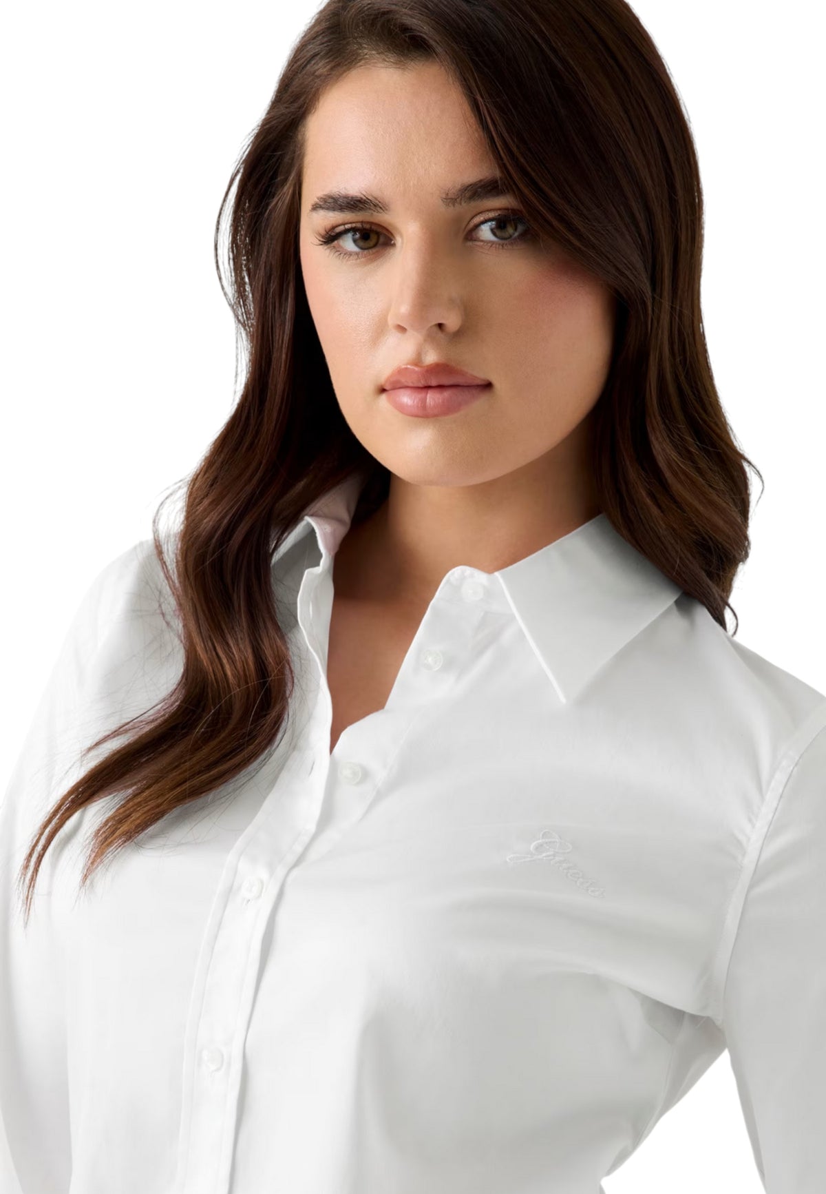 Chemise Guess couleur blanc — vue 4
