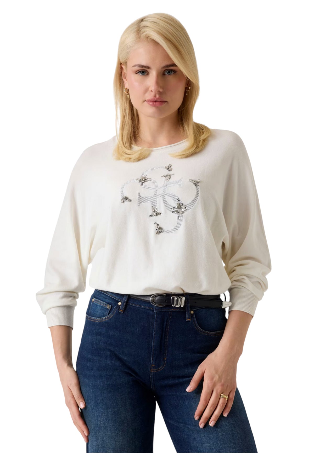 Pull Guess couleur blanc
