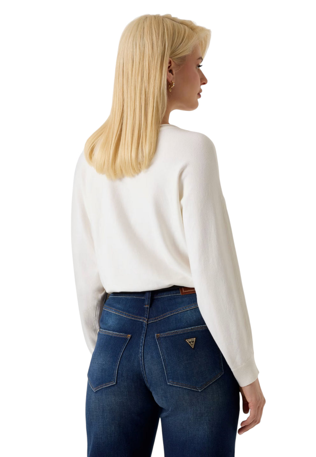 Pull Guess couleur blanc — vue 3