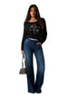 Pull Guess couleur noir — vue 2