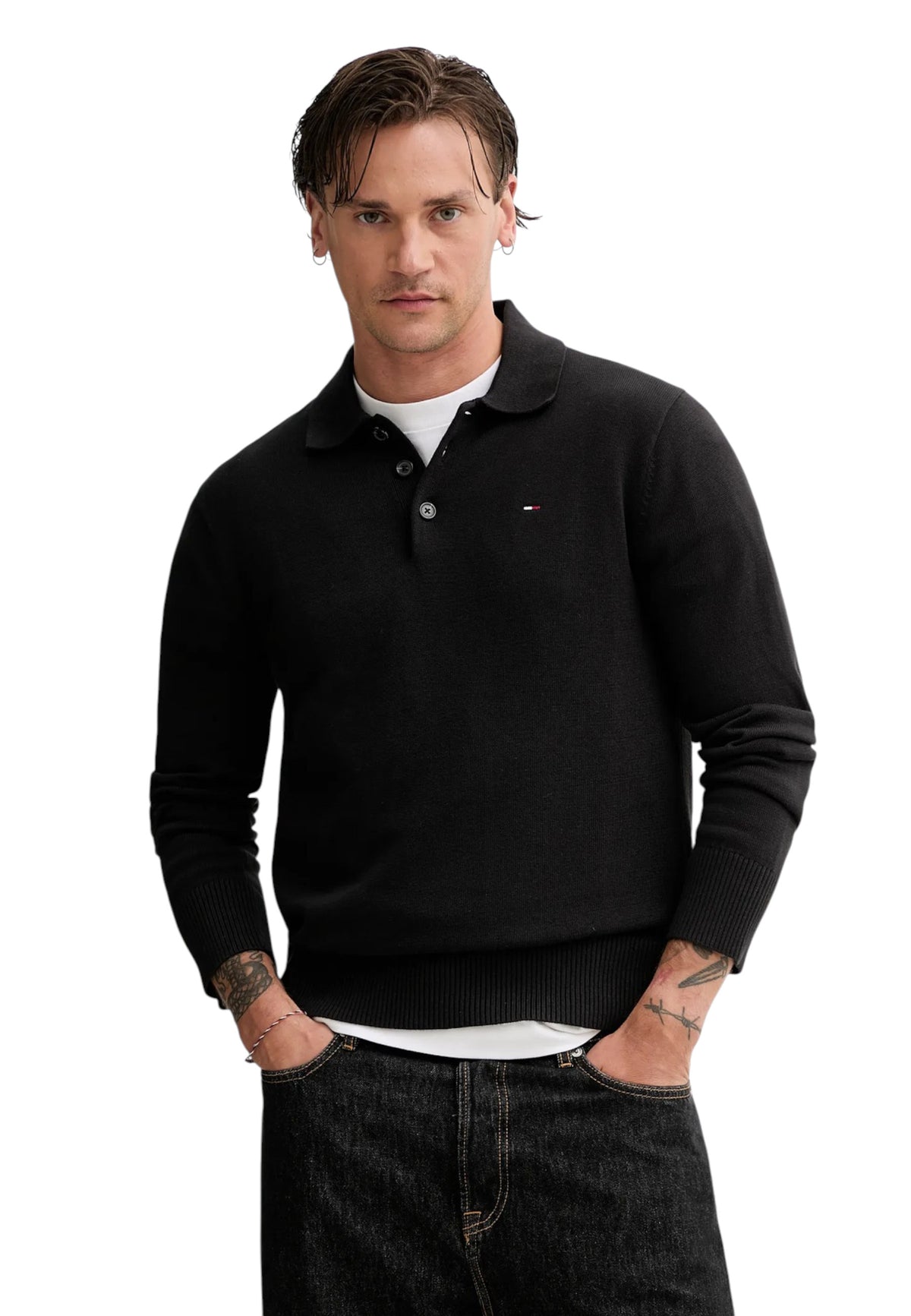 Polo Tommy Hilfiger Jeans couleur noir