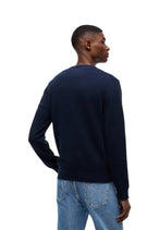 Pull Tommy Hilfiger Jeans couleur bleu — vue 4